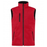 Clique Softshellweste Padded Vest (clean geschnittene, gepolsterte Softshell-Weste) rot Herren